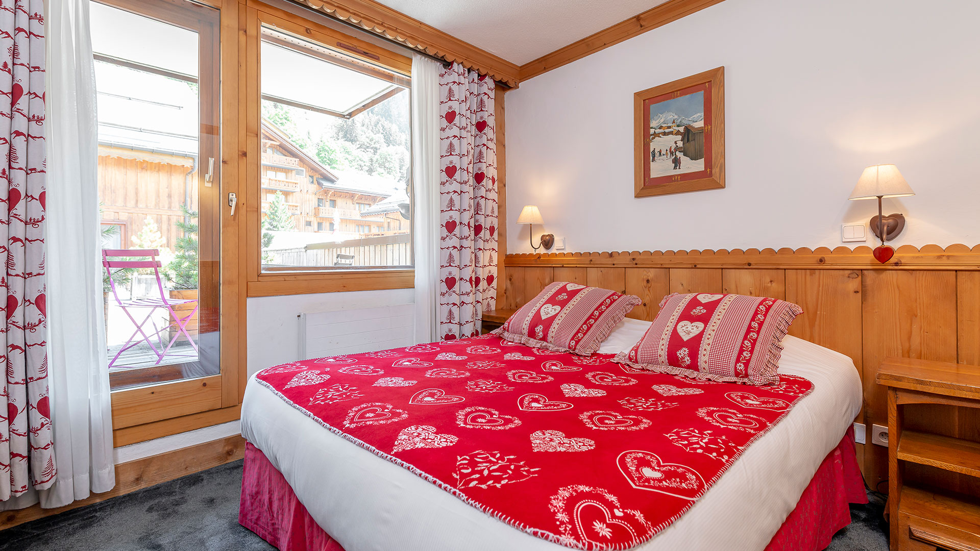 Chambre romantique hôtel ski Savoie